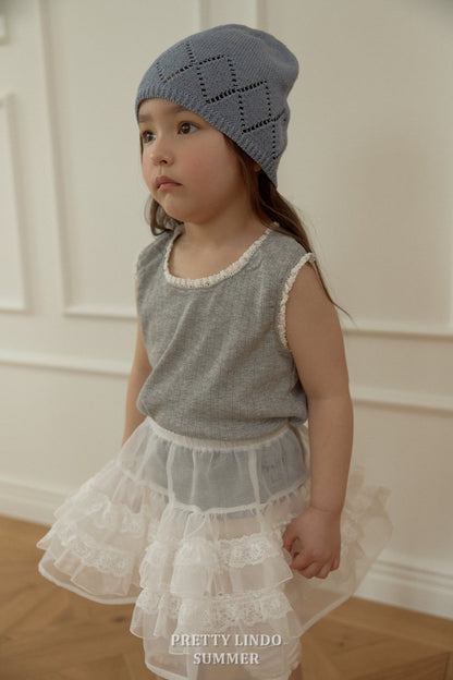 [PRE-ORDER] Lace Sleeveless T-Shirts