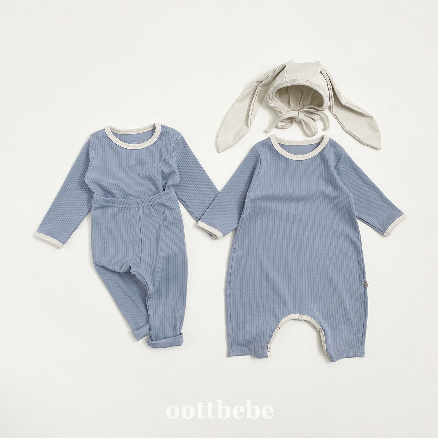 [PRE-ORDER] Butter Cream Body Suit + Bonnet Set