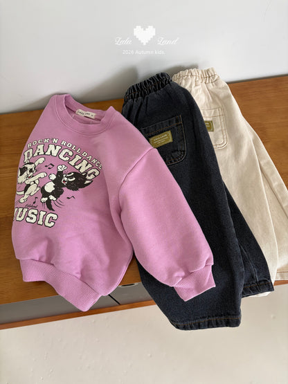 [PRE-ORDER] Wide Curved Denim Pants