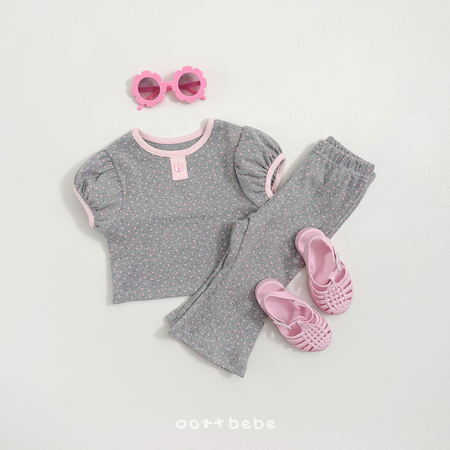 [PRE-ORDER] Lovely Eyelet Top Bottom Set