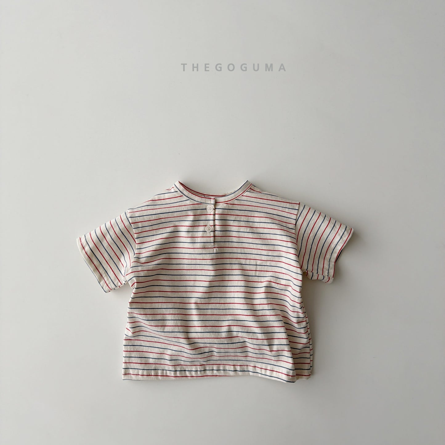 [PRE-ORDER] Miu Stripe Button T-Shirts