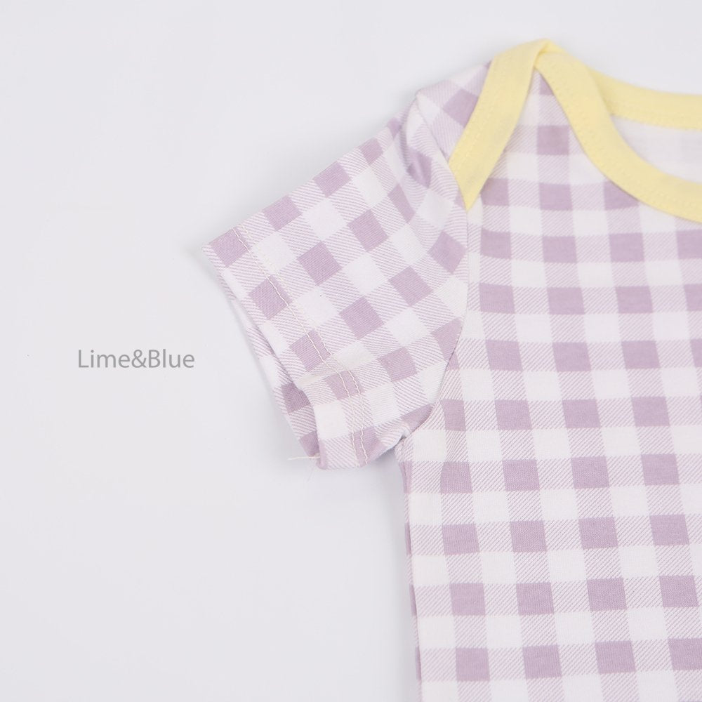 [PRE-ORDER] Summer Check Check Body Suit