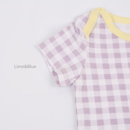 [PRE-ORDER] Summer Check Check Body Suit
