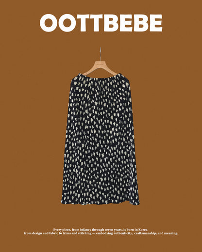 [PRE-ORDER] Velvet Leopard Pleats Mom Skirts