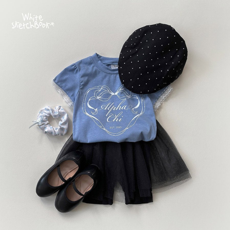 [PRE-ORDER] Ribbon Lace Shirring T-Shirts