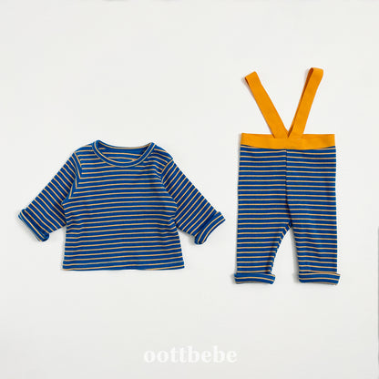 [PRE-ORDER] Macaroon Suspender Baby Top Bottom Set