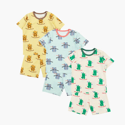 Flip Poly Ribbed Home Wear Set