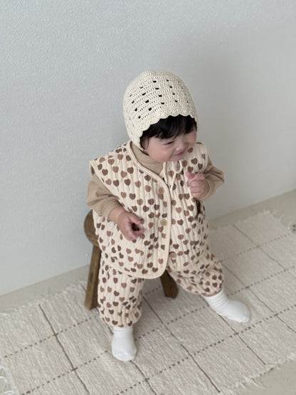 [PRE-ORDER] Heart Vest Bottom Set