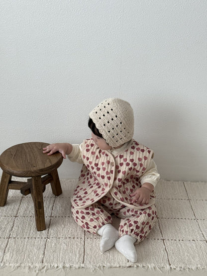 [PRE-ORDER] Heart Vest Bottom Set