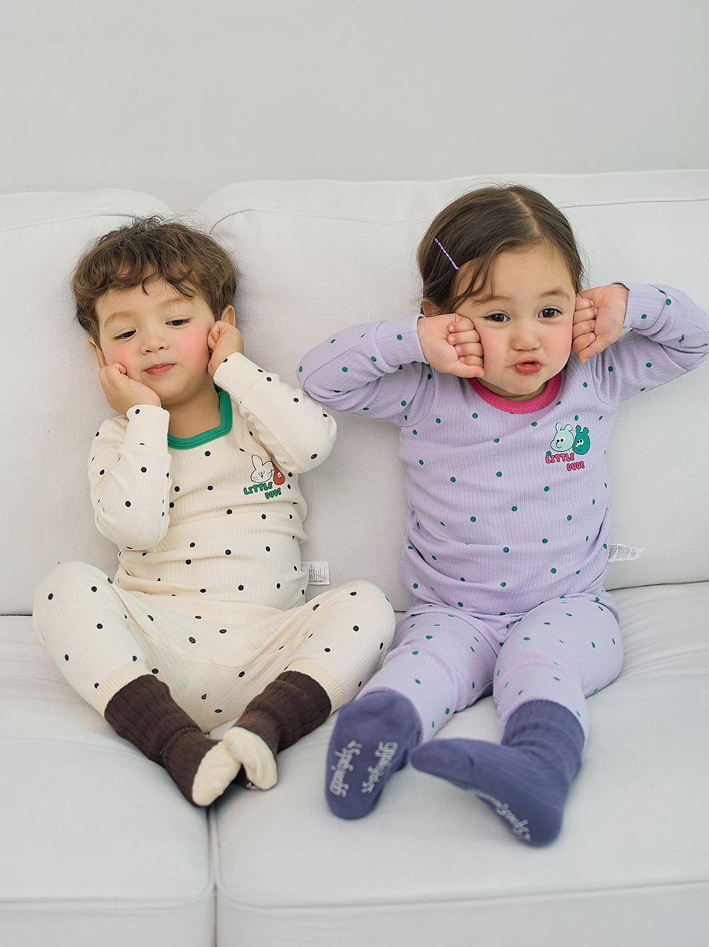 Little Buddy Ribbed Home Wear Set