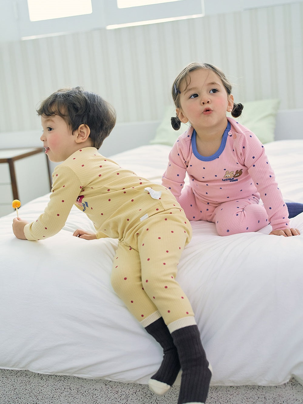 Little Buddy Ribbed Home Wear Set