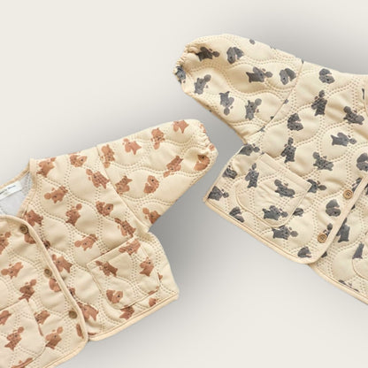 [PRE-ORDER] Puppy Quilted Jacket Bottom Set