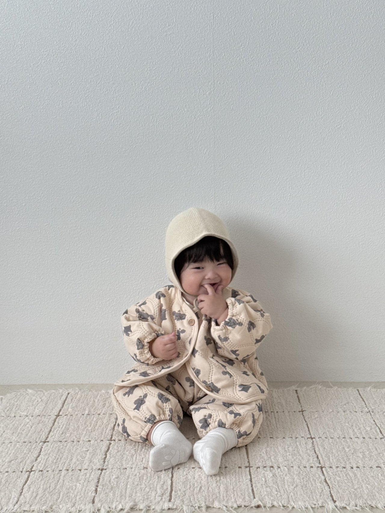 [PRE-ORDER] Puppy Quilted Jacket Bottom Set