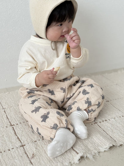 [PRE-ORDER] Puppy Quilted Jacket Bottom Set