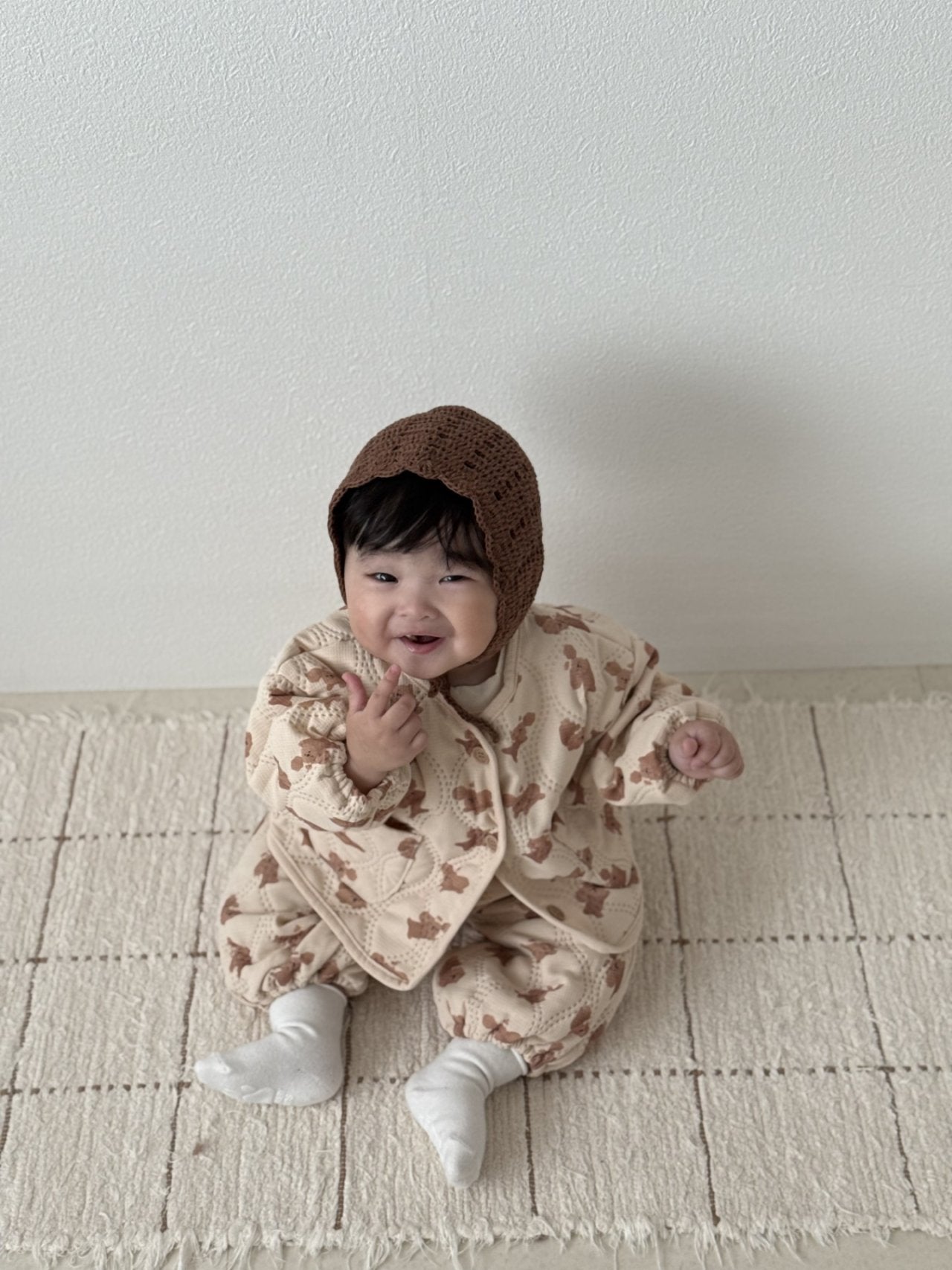 [PRE-ORDER] Puppy Quilted Jacket Bottom Set