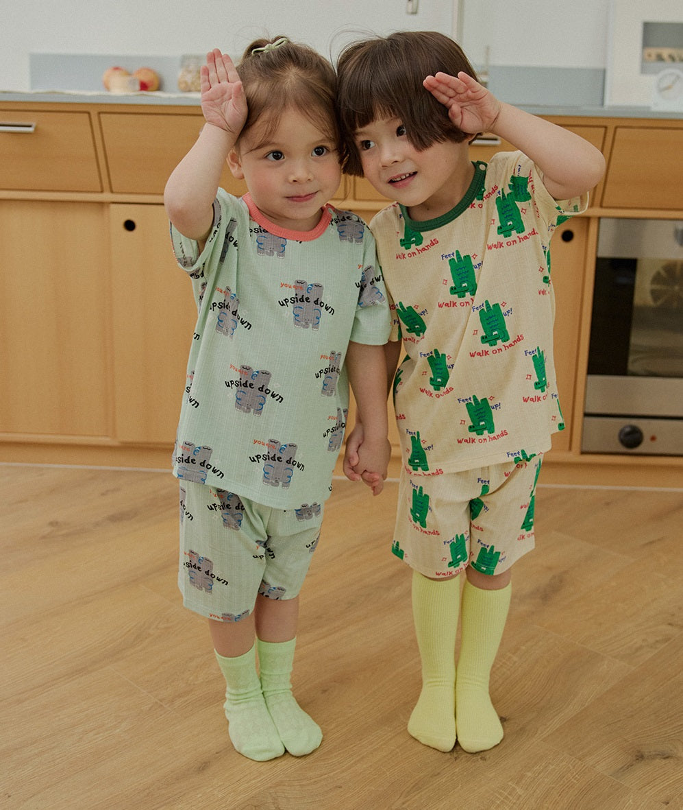Flip Poly Ribbed Home Wear Set