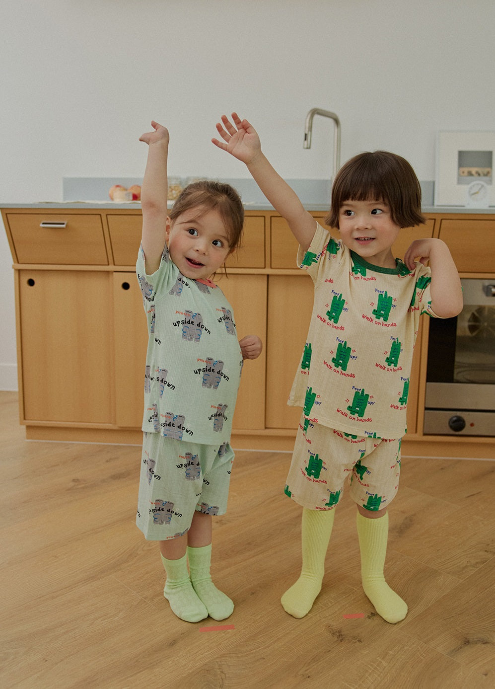 Flip Poly Ribbed Home Wear Set