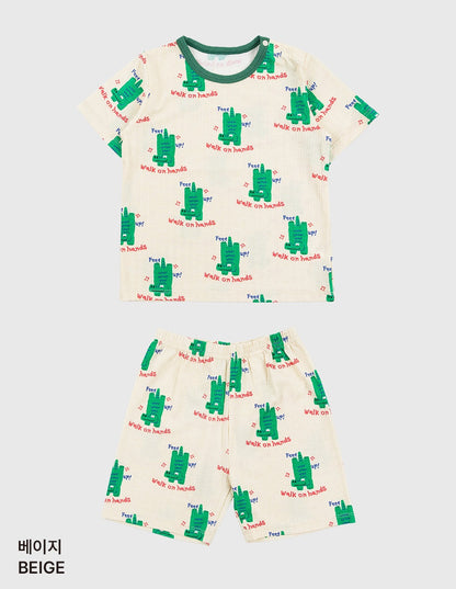Flip Poly Ribbed Home Wear Set