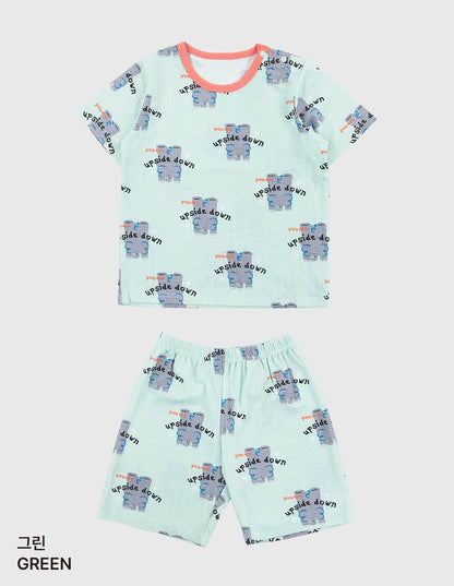 Flip Poly Ribbed Home Wear Set