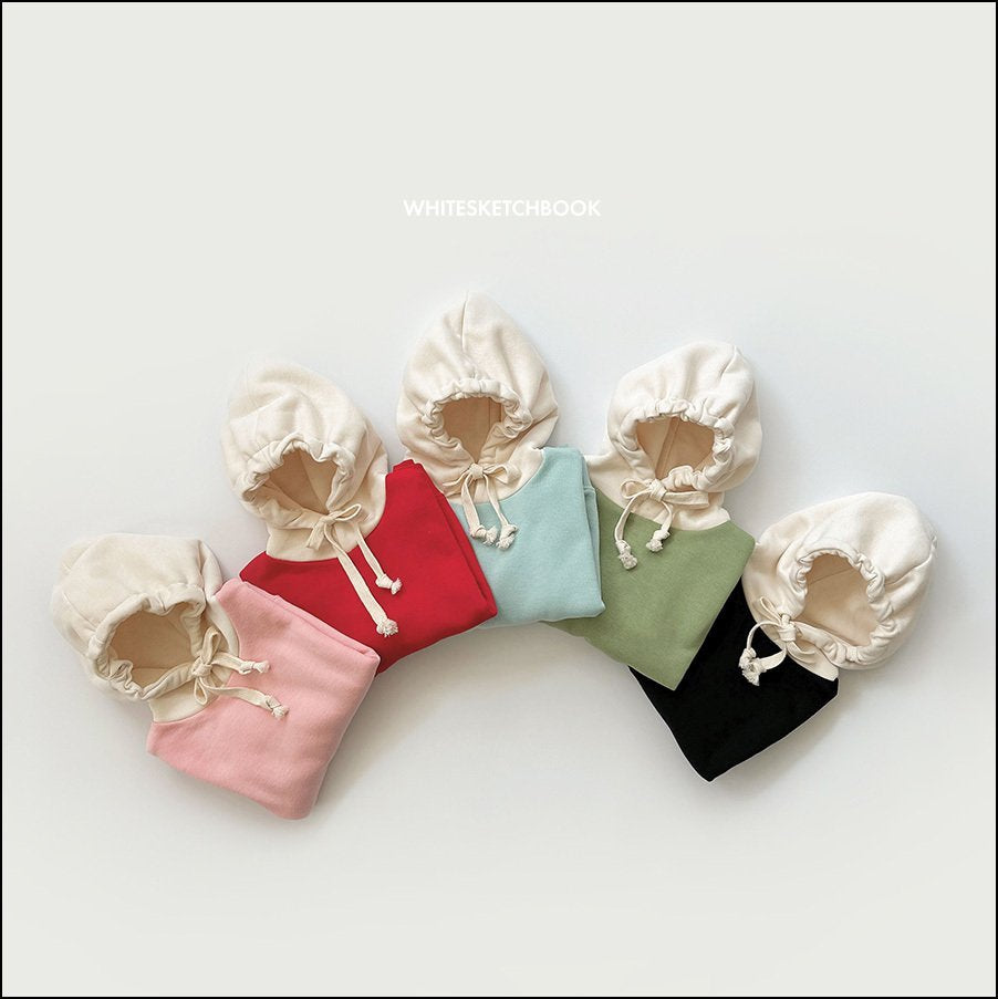 [PRE-ORDER] Simple Color Block Hoodie Sweatshirts