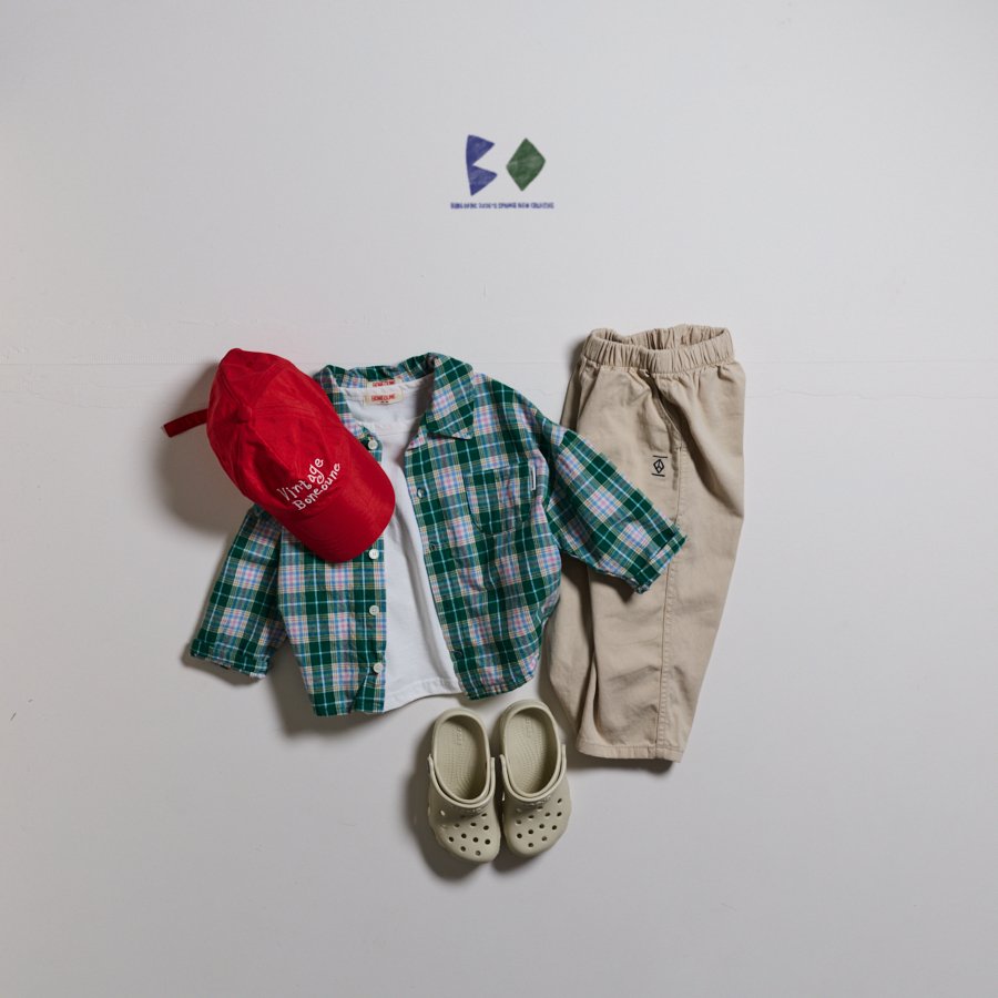 Two Spring Pants [Light Beige/XS(2-3yr)]