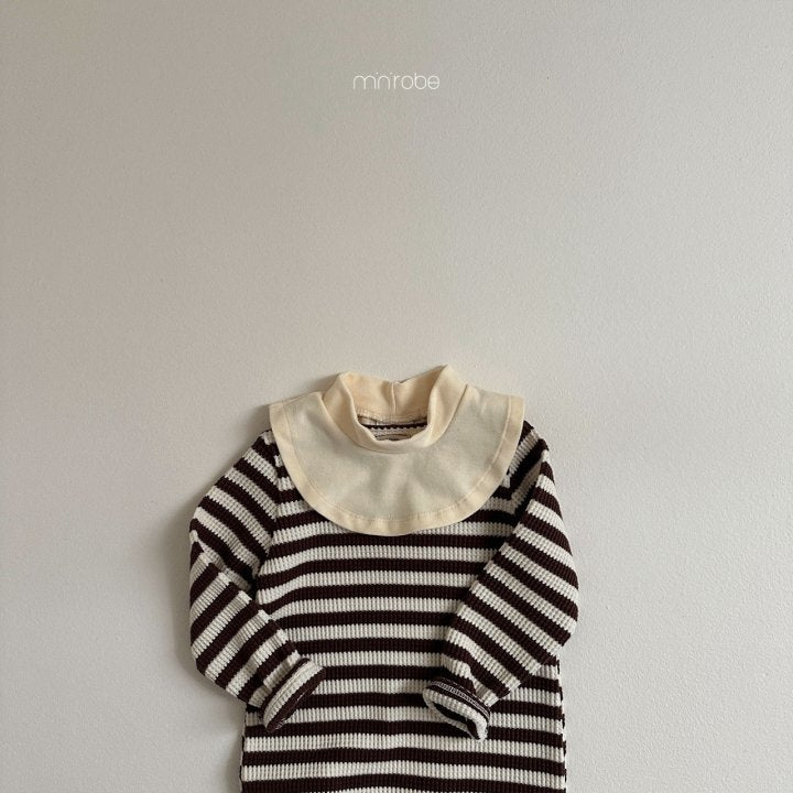 Bbo Bbo Stripe Body Suit [Brown/M(18-24m)]