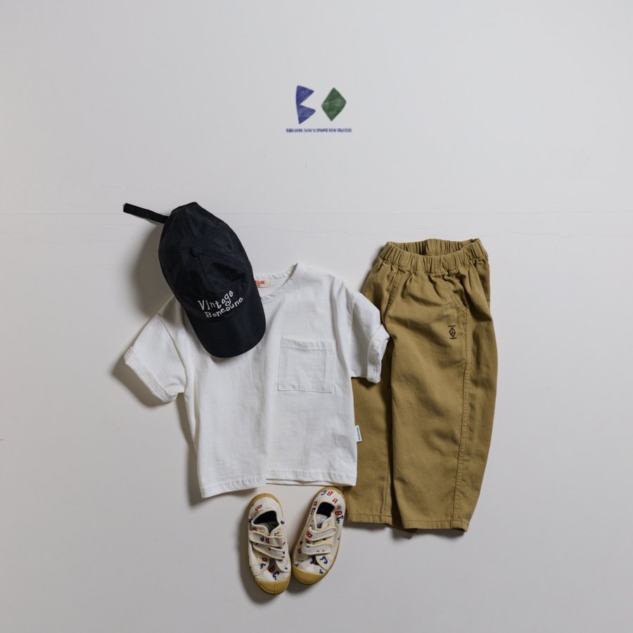 Two Spring Pants [Light Beige/XS(2-3yr)]