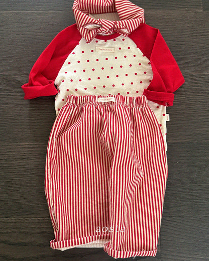 Louis Pants [Red/S(0-1yr), Red/L(2-3yr)]