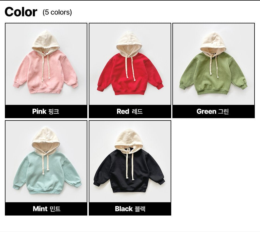 [PRE-ORDER] Simple Color Block Hoodie Sweatshirts