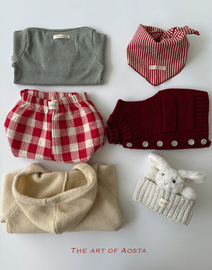 Cookie Sweater Hoodie Top [Red/L(3-5yr)]