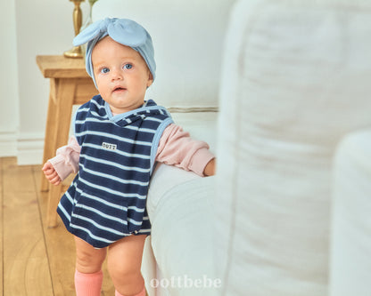 [PRE-ORDER] Urban Stripe Hoodie Body Suit