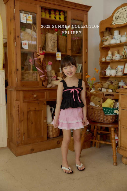 Jenny Ribbon Blouse [Black/M(3-4yr)]