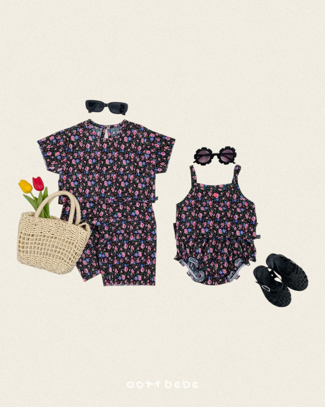[PRE-ORDER] Flower Pleats Baby Set