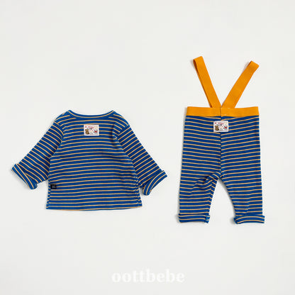 [PRE-ORDER] Macaroon Suspender Baby Top Bottom Set