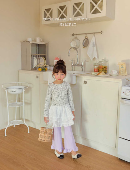 Rose Crop T-Shirts [Oatmeal/L(4-5yr)]