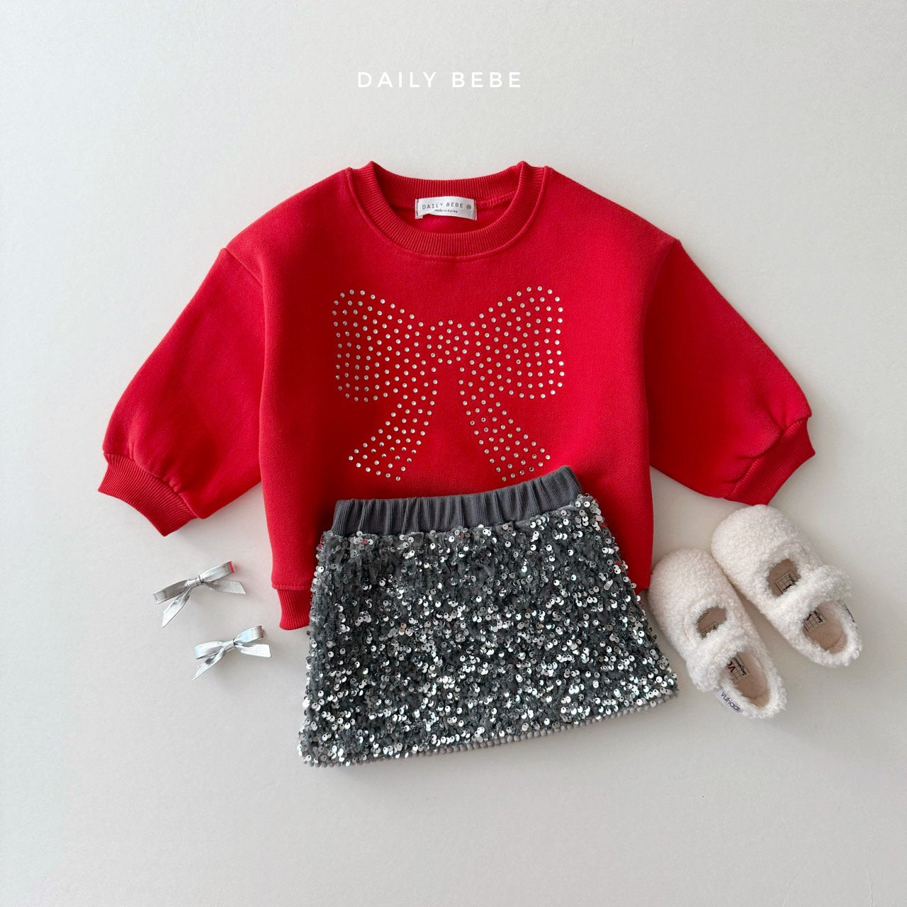 Spangles Skirts [Silver/JS(7-8yr)]
