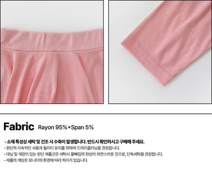 Skirt 3/4 Leggings [Melange Grey,Black/L(4-5yr)]