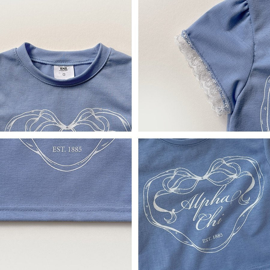 [PRE-ORDER] Ribbon Lace Shirring T-Shirts