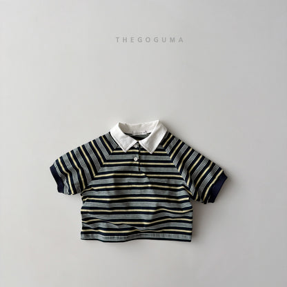 [PRE-ORDER] Pong Pong Stripe Collar T-Shirts
