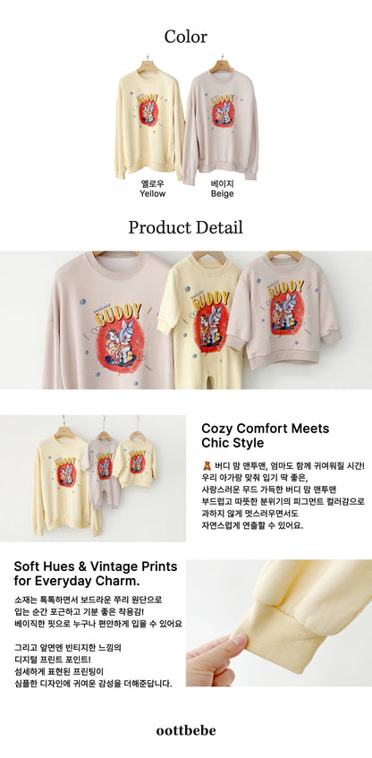 [PRE-ORDER] Buddy Sweatshirts (Mom&Dad Couple)