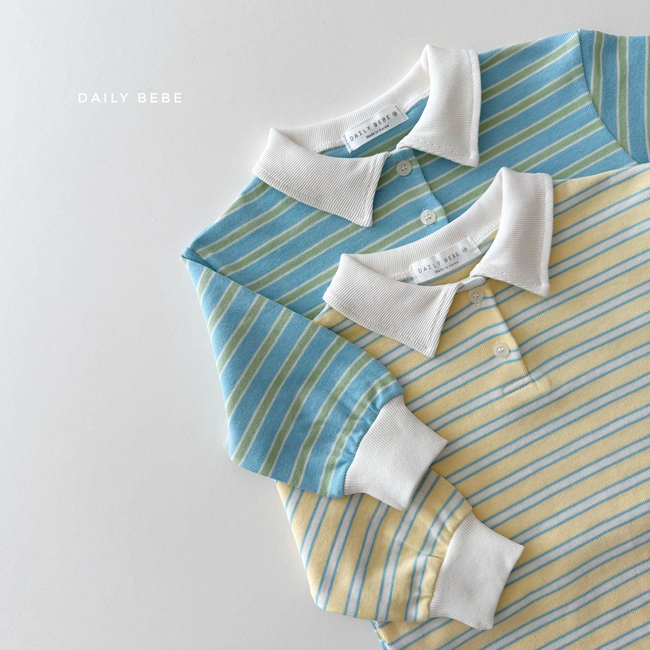 Cozy Collar T-Shirts [Yellow/M(3-4yr)]