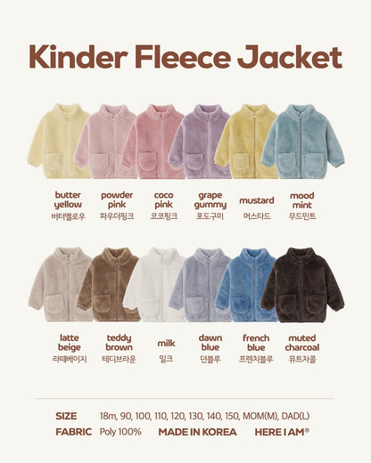 [PRE-ORDER] Kinder Fleece Jacket (Mom&Dad Couple)
