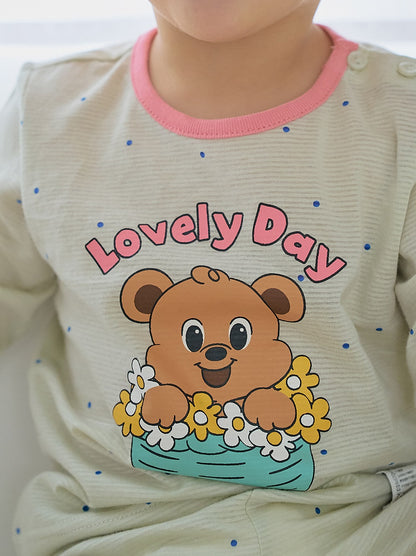 Lovely Bebe Jacquard Home Wear Set