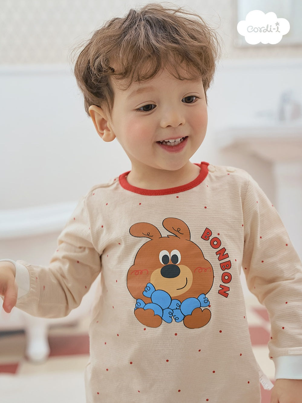 Puppy Bong Bong Jacquard Home Wear Set