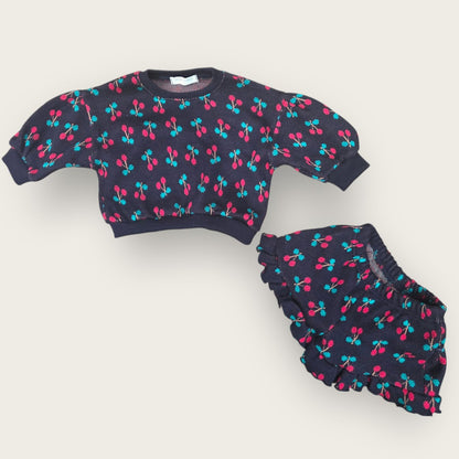 [PRE-ORDER] Cherry Frill Top Bottom Set