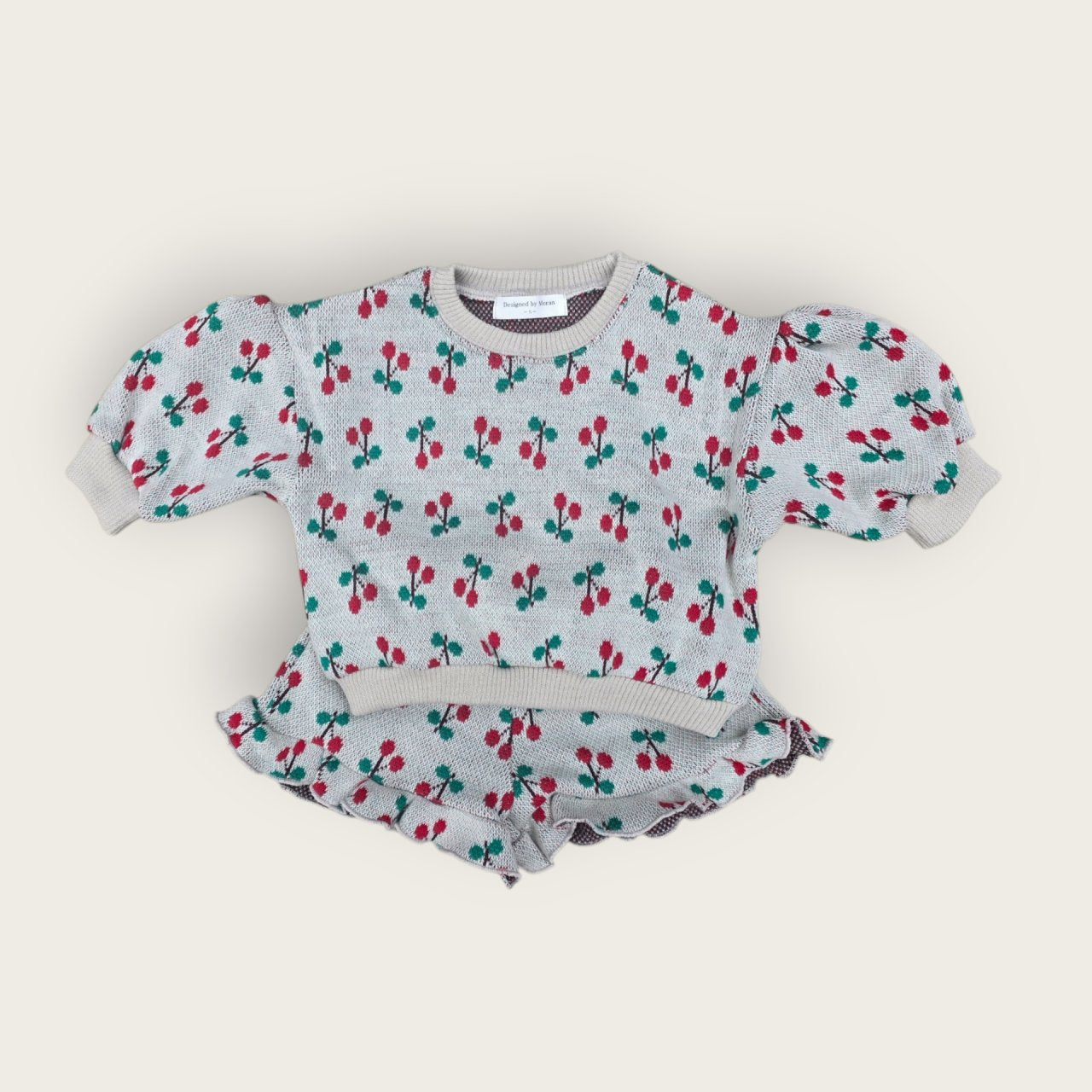 [PRE-ORDER] Cherry Frill Top Bottom Set