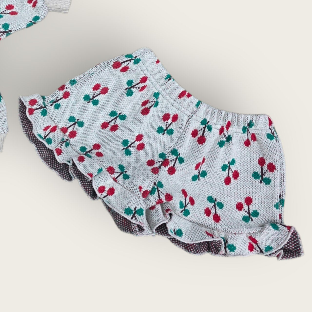 [PRE-ORDER] Cherry Frill Top Bottom Set