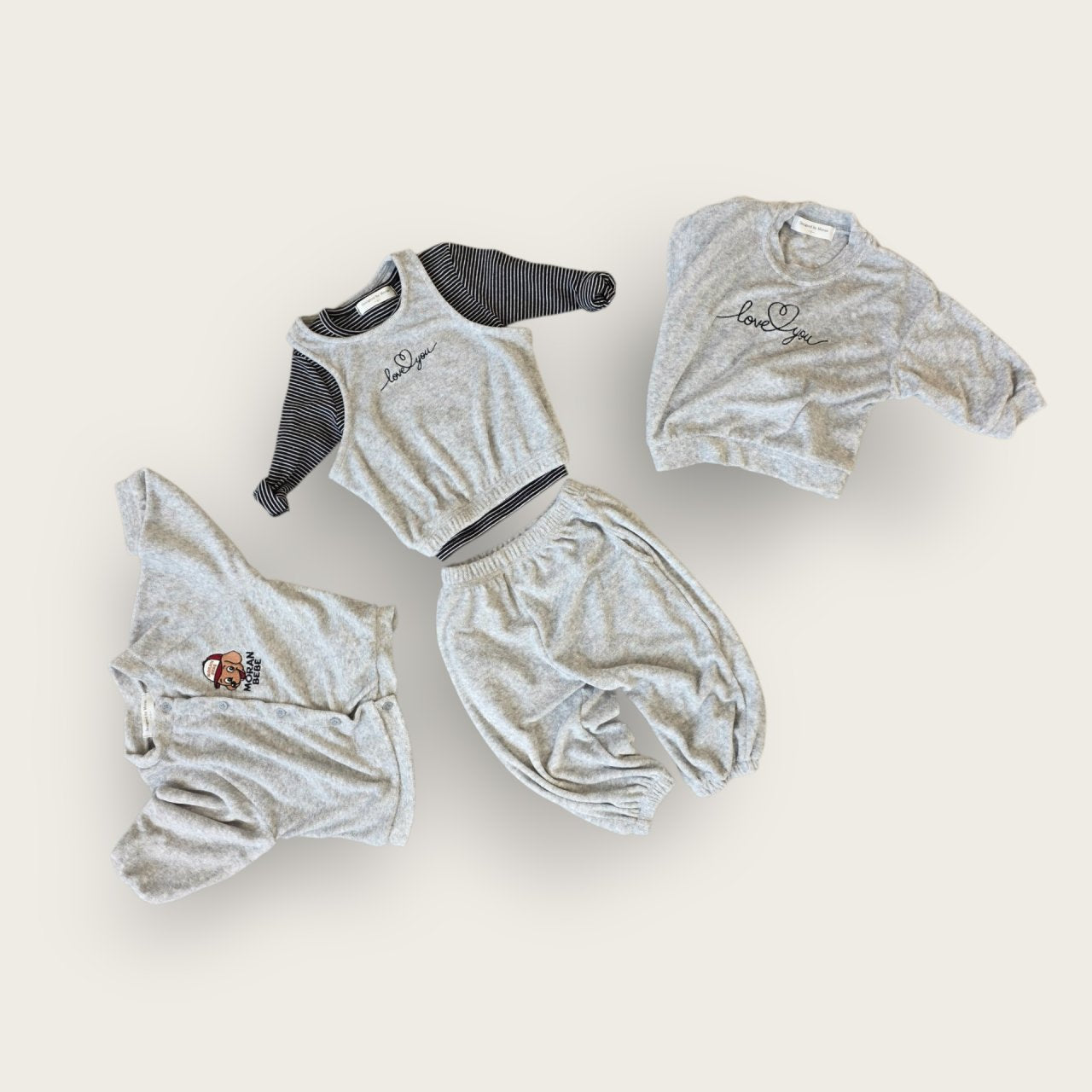 [PRE-ORDER] Love You Vest Bottom Set