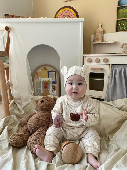 [PRE-ORDER] Bear Body Suit + Bonnet Set