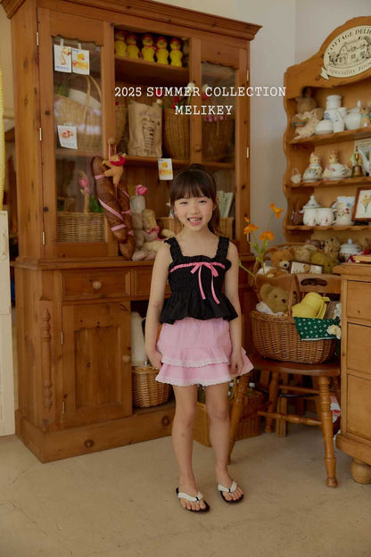 Jenny Ribbon Blouse [Black/M(3-4yr)]